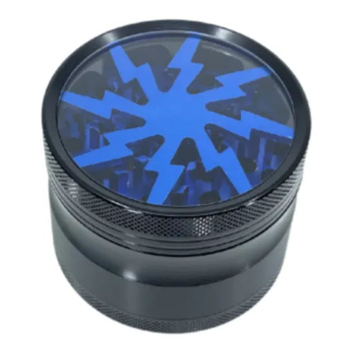 FlashFusion Herb Mill Grinder - 4 Piece Blue 63mm | Dry Herb Vaporiser Accessories | Vape World Australia