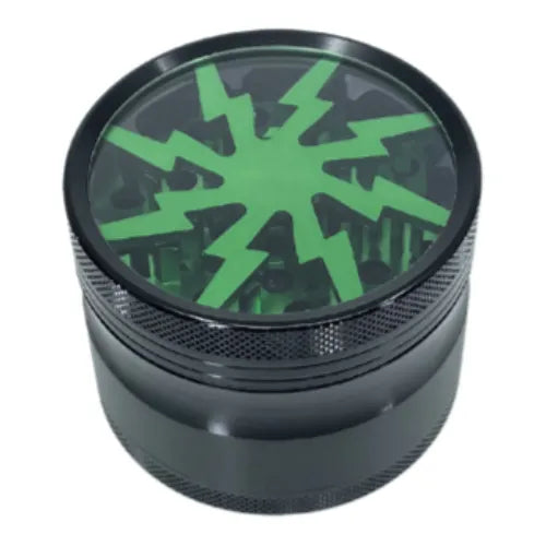 FlashFusion Herb Mill Grinder - 4 Piece Green 63mm | Dry Herb Vaporiser Accessories | Vape World Australia