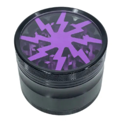 FlashFusion Herb Mill Grinder - 4 Piece Purple 63mm | Dry Herb Vaporiser Accessories | Vape World Australia