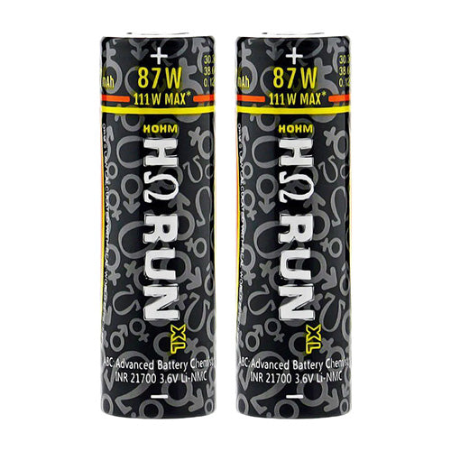 2 x Hohm Tech HΩ RUN XL 21700 Battery | Vape World Australia | Vaping Hardware