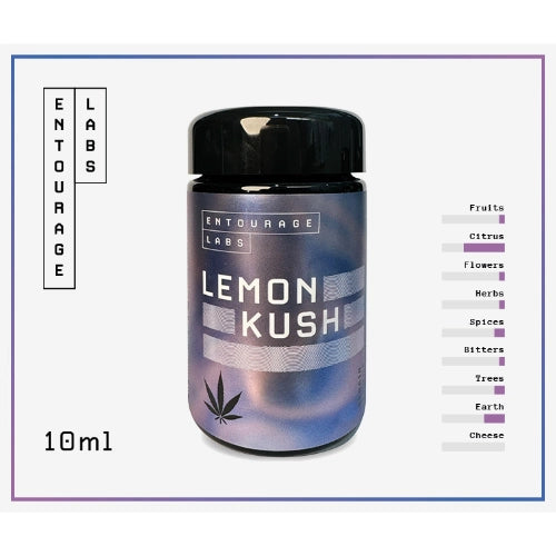 Entourage Labs Lemon Kush 10ml Strain Profile | Terpenes | Vape World Australia