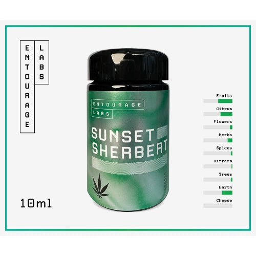Entourage Labs Sunset Sherbet Strain Profile 10ml | Terpenes | Vape World Australia