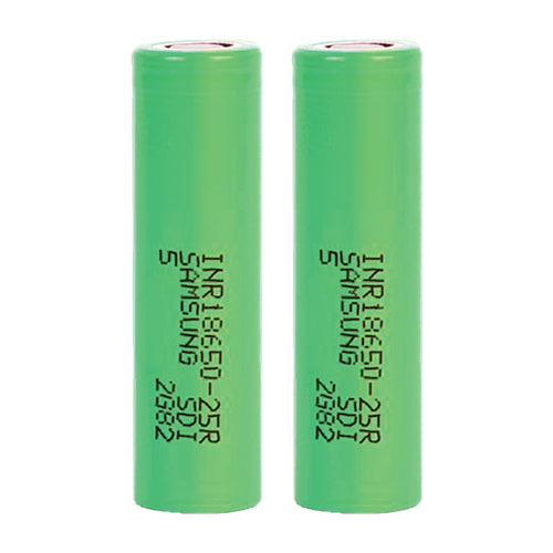 Samsung 25R 2500mAh 18650 Lithium Battery (Dual)