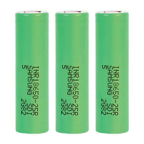 3 x Samsung 25R 18650 Battery | Vape World Australia | Vaping Hardware