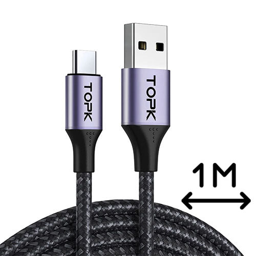 TOPK AN10 Type-C Charge n Sync Cable 1m | Vape World Australia | Vaping Hardware