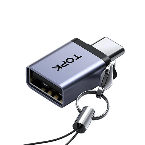 TOPK AT06 USB-A to USB-C OTG Adapter | Vape World Australia | Vaping Hardware