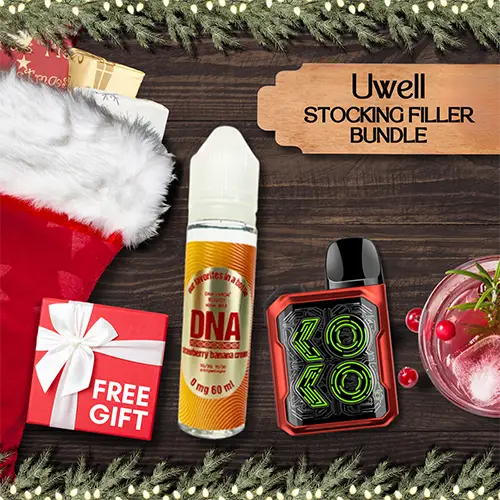 Uwell GK2 Pod Kit + DNA Strawberry Banana Cream | Stocking Filler