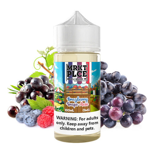 Brazberry Grape Acai 100ml | MRKT PLCE | Vape World Australia | E-Liquid