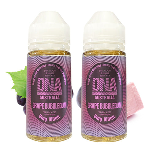 Grape Bubblegum 2x100ml | DNA Vapor | Vape World Australia | E-Liquid