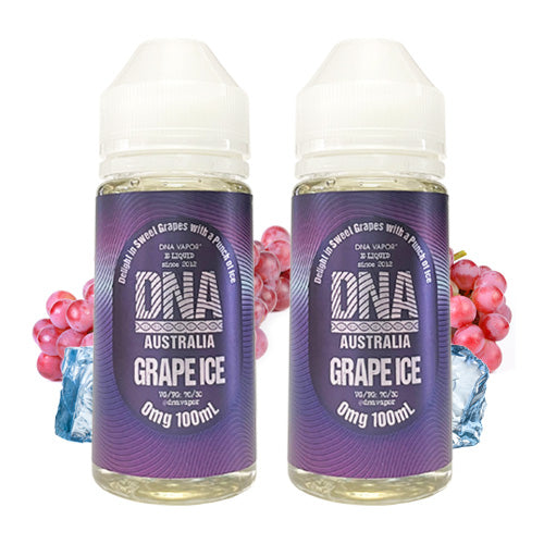 Grape Ice 2x100ml | DNA Vapor | Vape World Australia | E-Liquid