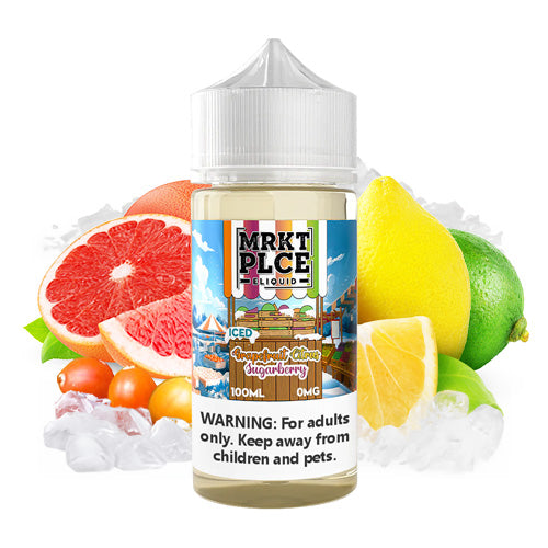 Iced Grapefruit Citrus Sugarberry 100ml | MRKT PLCE | Vape World Australia | E-Liquid