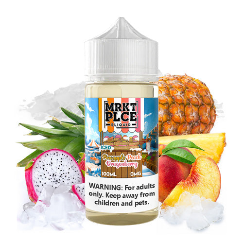 Iced Pineapple Peach Dragonberry 100ml | MRKT PLCE | Vape World Australia | E-Liquid