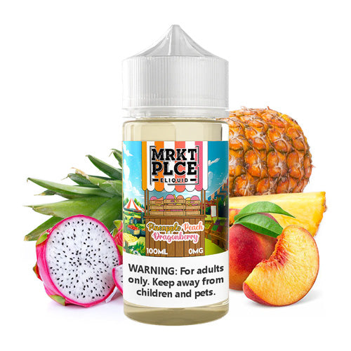 Pineapple Peach Dragonberry 100ml | MRKT PLCE | Vape World Australia | E-Liquid