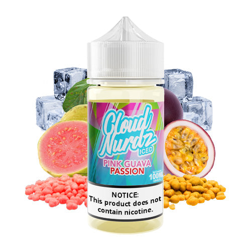 Pink Guava Passion Iced 100ml | Cloud Nurdz | Vape World Australia | E-Liquid