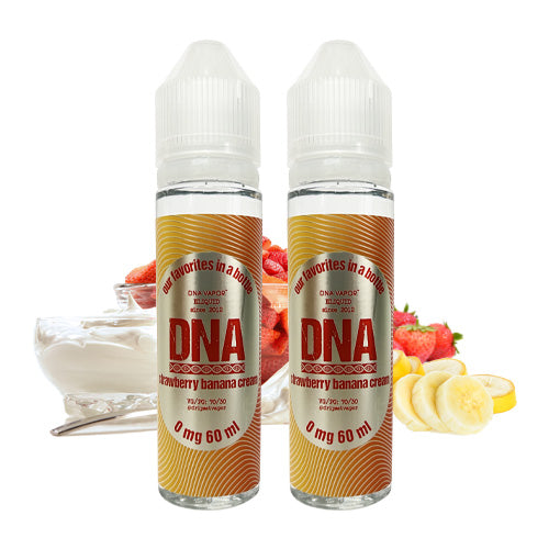 Strawberry Banana Cream 2x60ml | DNA Vapor | Vape World Australia | E-Liquid