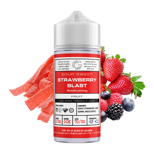Strawberry Gummy 100ml | Glas Vapor | Vape World Australia | E-Liquid