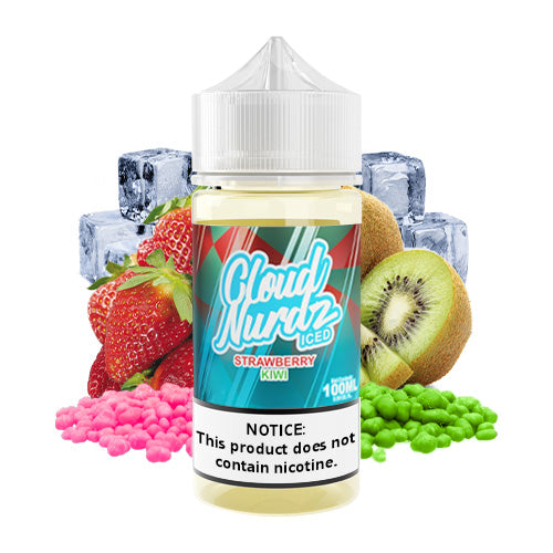 Strawberry Kiwi Iced 100ml | Cloud Nurdz | Vape World Australia | E-Liquid