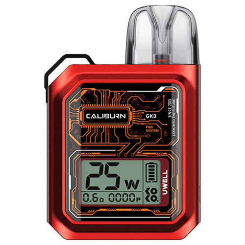 Uwell Caliburn GK3 Pod Kit Red | Vape World Australia | Vaping Hardware