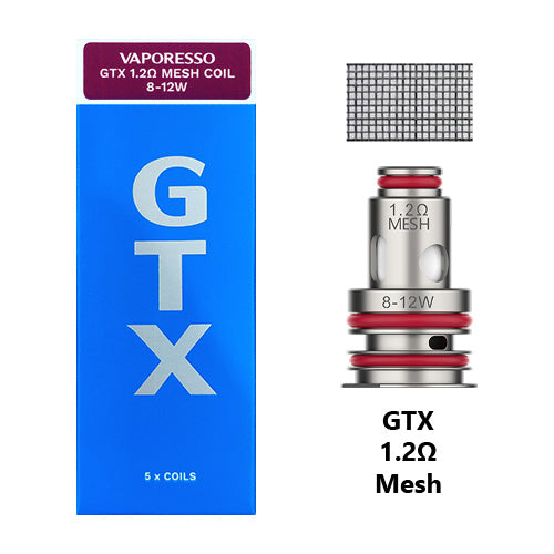 Vaporesso GTX Tank 18 GTX Coils 1.2ohm Mesh | Vape World Australia | Vaping Hardware