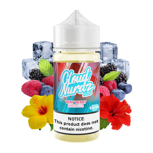 Very Berry Hibiscus Iced 100ml | Cloud Nurdz | Vape World Australia | E-Liquid