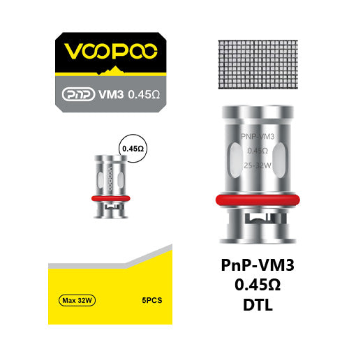VooPoo PnP Coils VM3 0.45ohm | Vape World Australia | Vaping Hardware