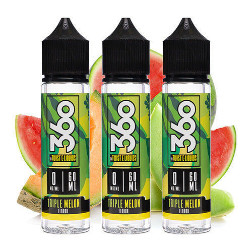 360 Triple Melon 180ml | Twist E-Liquid | Vape World Australia | E-Liquid