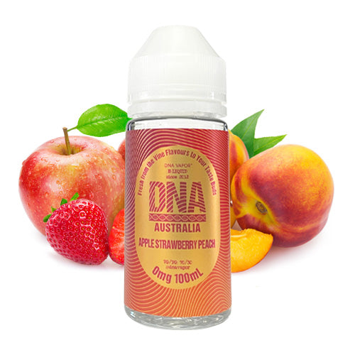 Apple Strawberry Peach 100ml | DNA Vapor | Vape World Australia | E-Liquid