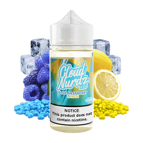 Blue Razz Lemon Iced 100ml | Cloud Nurdz | Vape World Australia | E-Liquid