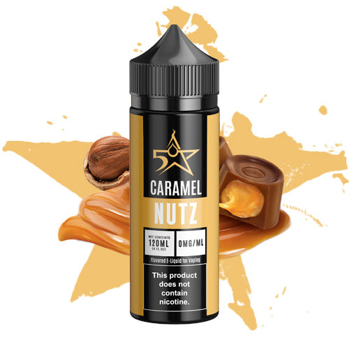 Caramel Nutz 120ml | Five Star Juice | Vape World Australia | E-Liquid