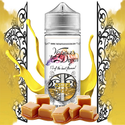 Custard Butterscotch 120ml | The Vapours Dozen | Vape World Australia | E-Liquid