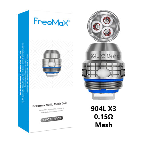FreeMaX Fireluke 3 Mesh Coils X3 0.15ohm | Vape World Australia | Vaping Hardware