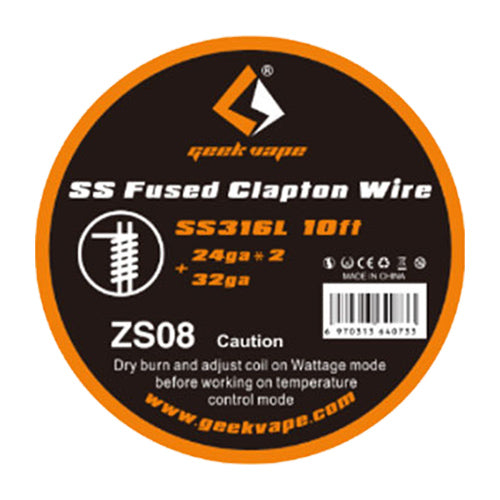 GeekVape SS Fused Clapton Wire 24ga | Vape World Australia | Vaping Hardware
