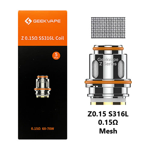 GeekVape Z Series Mesh Coils 0.15ohm SS316L | Vape World Australia | Vaping Hardware