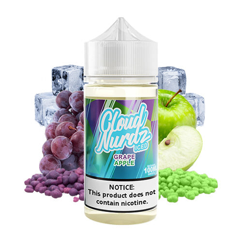 Grape Apple Iced 100ml | Cloud Nurdz | Vape World Australia | E-Liquid