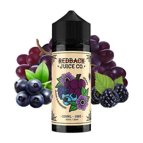 Grape, Black & Blueberry 100ml | Redback Juice Co. | Vape World Australia | E-Liquid