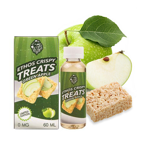 Green Apple Crispy Treats 60ml | Ethos Vapors | Vape World Australia | E-Liquid