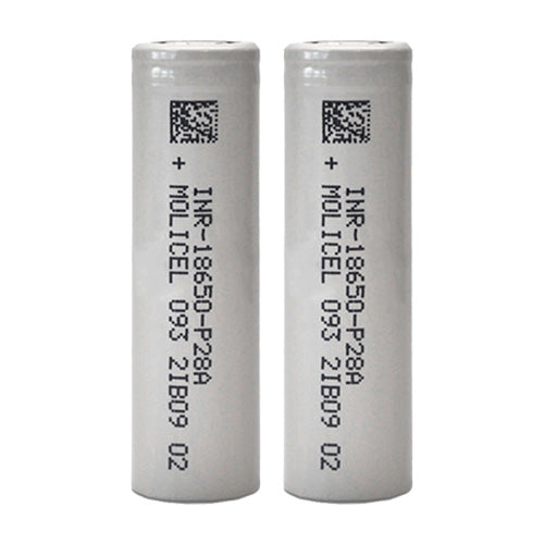 2 x Molicel P28A 2800mAh 18650 Battery | Vape World Australia | Vaping Hardware