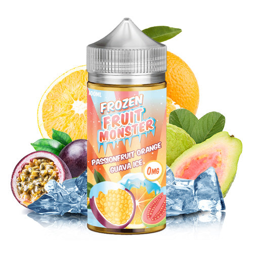Passionfruit Orange Guava Ice 100ml | Frozen Fruit Monster | Vape World Australia | E-Liquid