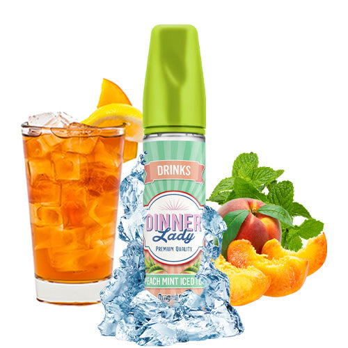 Peach Mint Iced Tea 60ml | Dinner Lady Drinks | Vape World Australia | E-Liquid