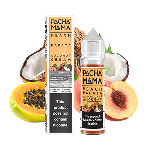Peach Papaya Coconut Cream 60ml | Pacha Mama | Vape World Australia | E-Liquid