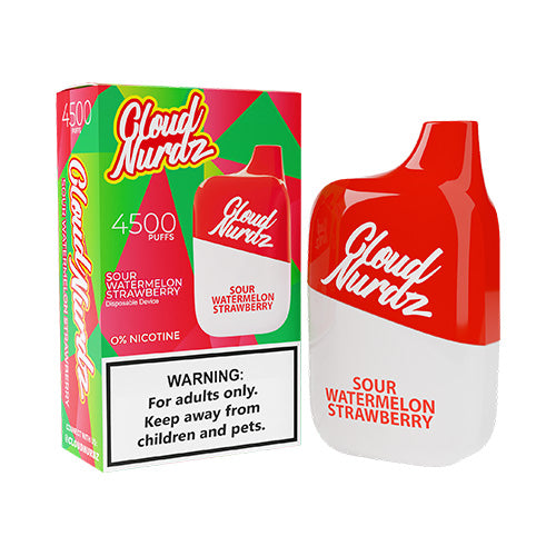 Sour Watermelon Strawberry Cloud Nurdz 4500 Puffs Disposable Vape | Vape World Australia