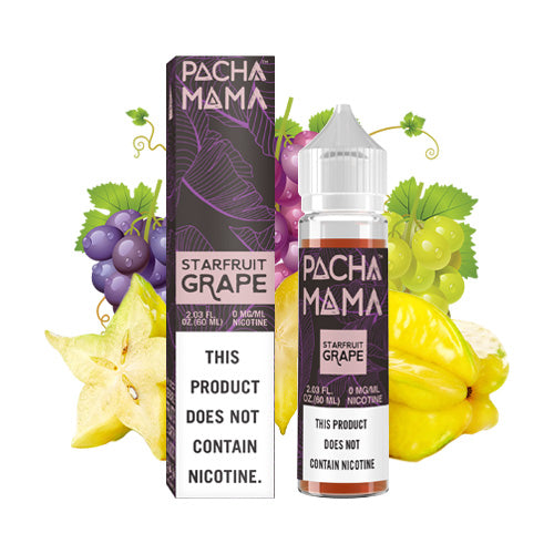 Starfruit Grape 60ml | Pacha Mama Salts SubOhm | Vape World Australia | E-Liquid