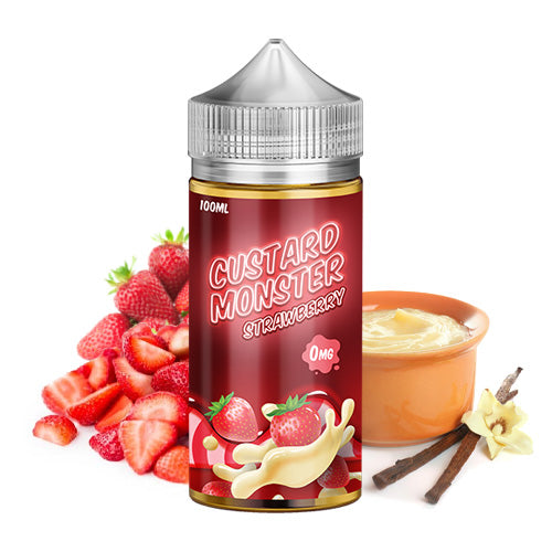 Strawberry 100ml | Custard Monster | Vape World Australia | E-Liquid