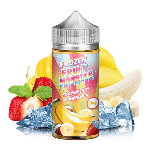 Strawberry Banana Ice 100ml | Frozen Fruit Monster | Vape World Australia | E-Liquid