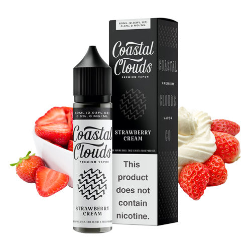 Strawberry Cream 60ml | Coastal Clouds | Vape World Australia | E-Liquid
