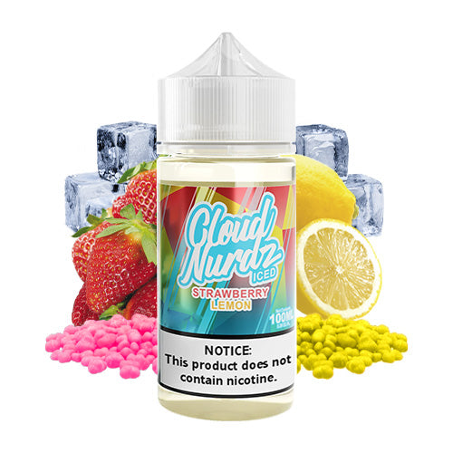 Strawberry Lemon Iced 100ml | Cloud Nurdz | Vape World Australia | E-Liquid
