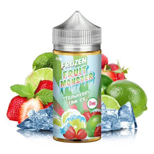 Strawberry Lime Ice 100ml | Frozen Fruit Monster | Vape World Australia | E-Liquid