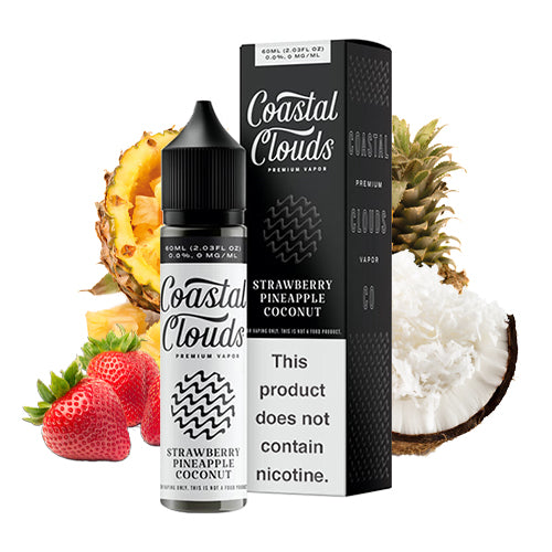 Strawberry Pineapple Coconut 60ml | Coastal Clouds | Vape World Australia | E-Liquid