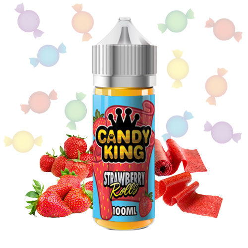 Strawberry Rolls 100ml | Candy King | Vape World Australia | E-Liquid